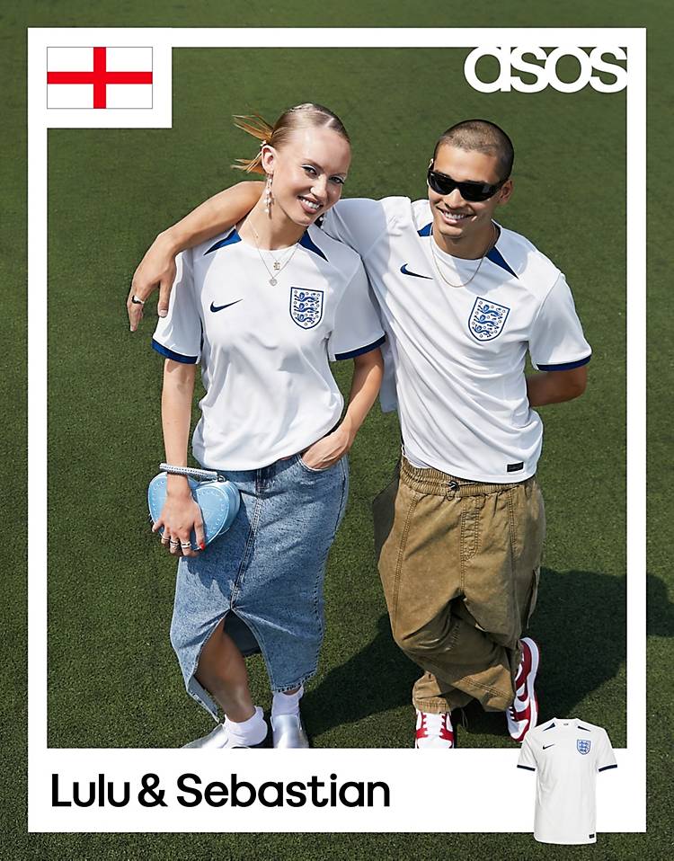 Nike Soccer WWC23 England Stadium unisex home jersey in white